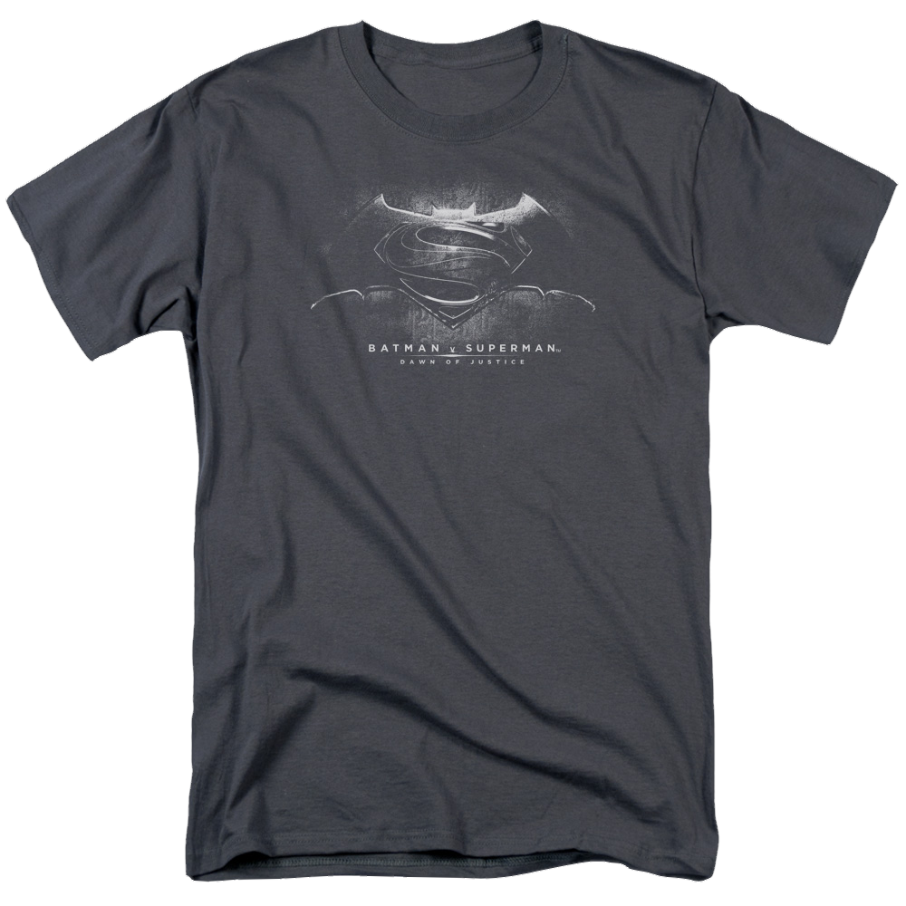 Batman v Superman Bw Logo - Men's Regular Fit T-Shirt Men's Regular Fit T-Shirt Batman   