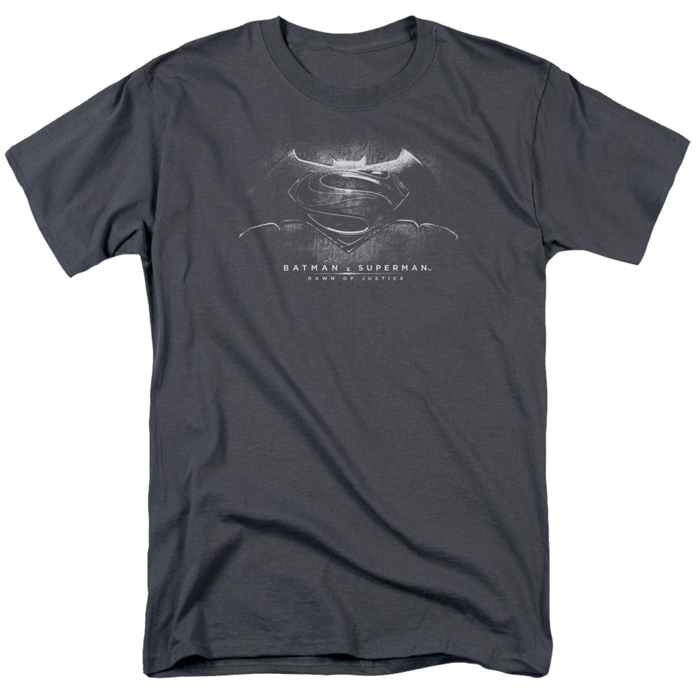 Batman v Superman Bw Logo - Men's Regular Fit T-Shirt Men's Regular Fit T-Shirt Batman   