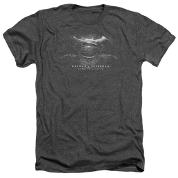 Batman v Superman Bw Logo - Men's Heather T-Shirt Men's Heather T-Shirt Batman   