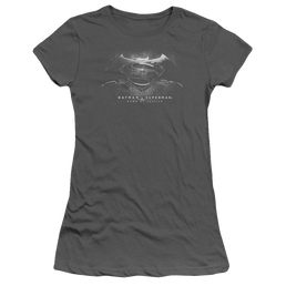 Batman v Superman Bw Logo - Juniors T-Shirt Juniors T-Shirt Batman   