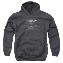 Batman v Superman Bw Logo - Youth Hoodie Youth Hoodie (Ages 8-12) Batman   