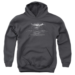 Batman v Superman Bw Logo - Youth Hoodie Youth Hoodie (Ages 8-12) Batman   