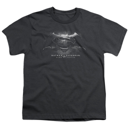 Batman v Superman Bw Logo - Youth T-Shirt Youth T-Shirt (Ages 8-12) Batman   