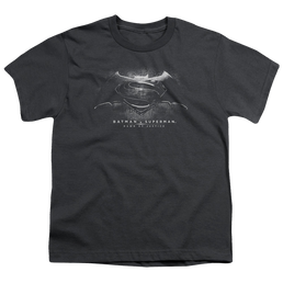 Batman v Superman Bw Logo - Youth T-Shirt Youth T-Shirt (Ages 8-12) Batman   