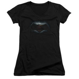 Batman v Superman Logo - Juniors V-Neck T-Shirt Juniors V-Neck T-Shirt Batman   