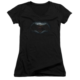 Batman v Superman Logo - Juniors V-Neck T-Shirt Juniors V-Neck T-Shirt Batman   
