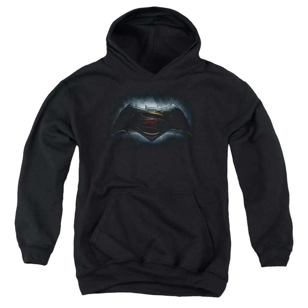Batman v Superman Logo - Youth Hoodie Youth Hoodie (Ages 8-12) Batman   