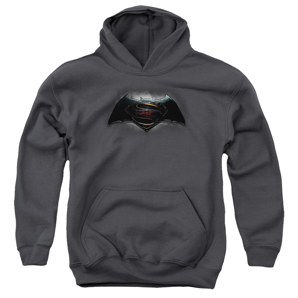 Batman v Superman Logo - Youth Hoodie Youth Hoodie (Ages 8-12) Batman   