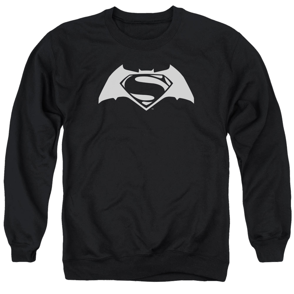 Batman v Superman Simple Logo - Men's Crewneck Sweatshirt Men's Crewneck Sweatshirt Batman   