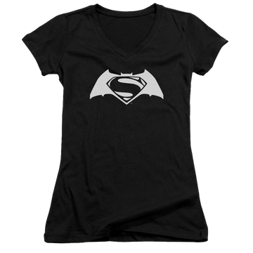 Batman v Superman Simple Logo - Juniors V-Neck T-Shirt Juniors V-Neck T-Shirt Batman   