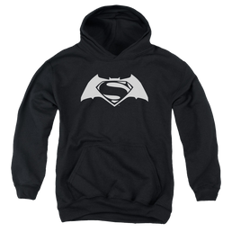 Batman v Superman Simple Logo - Youth Hoodie Youth Hoodie (Ages 8-12) Batman   