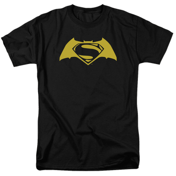 Black men's regular fit t-shirt with Batman v Superman Simple Logo graphic