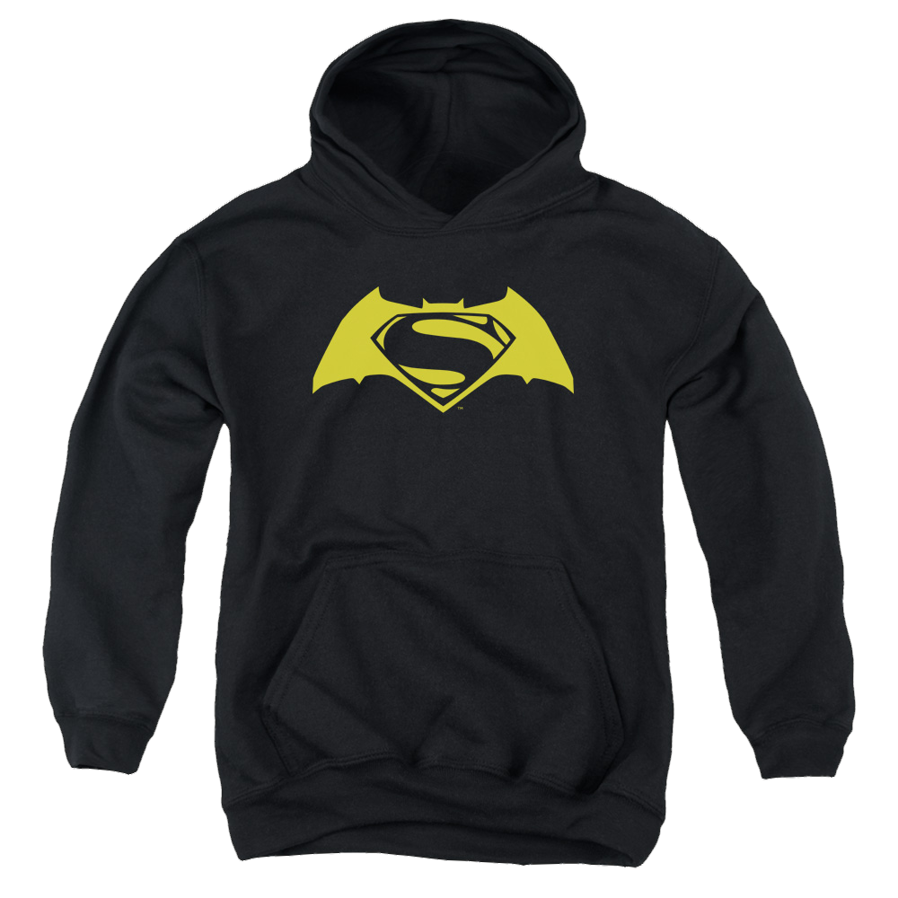 Batman v Superman Simple Logo - Youth Hoodie Youth Hoodie (Ages 8-12) Batman   