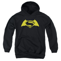Batman v Superman Simple Logo - Youth Hoodie Youth Hoodie (Ages 8-12) Batman   