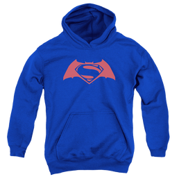 Batman v Superman Simple Logo - Youth Hoodie Youth Hoodie (Ages 8-12) Batman   