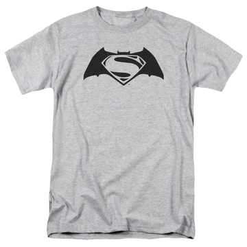 Athletic heather men's regular fit t-shirt with Batman v Superman Simple Logo graphic