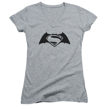 Batman v Superman Simple Logo - Juniors V-Neck T-Shirt Juniors V-Neck T-Shirt Batman   
