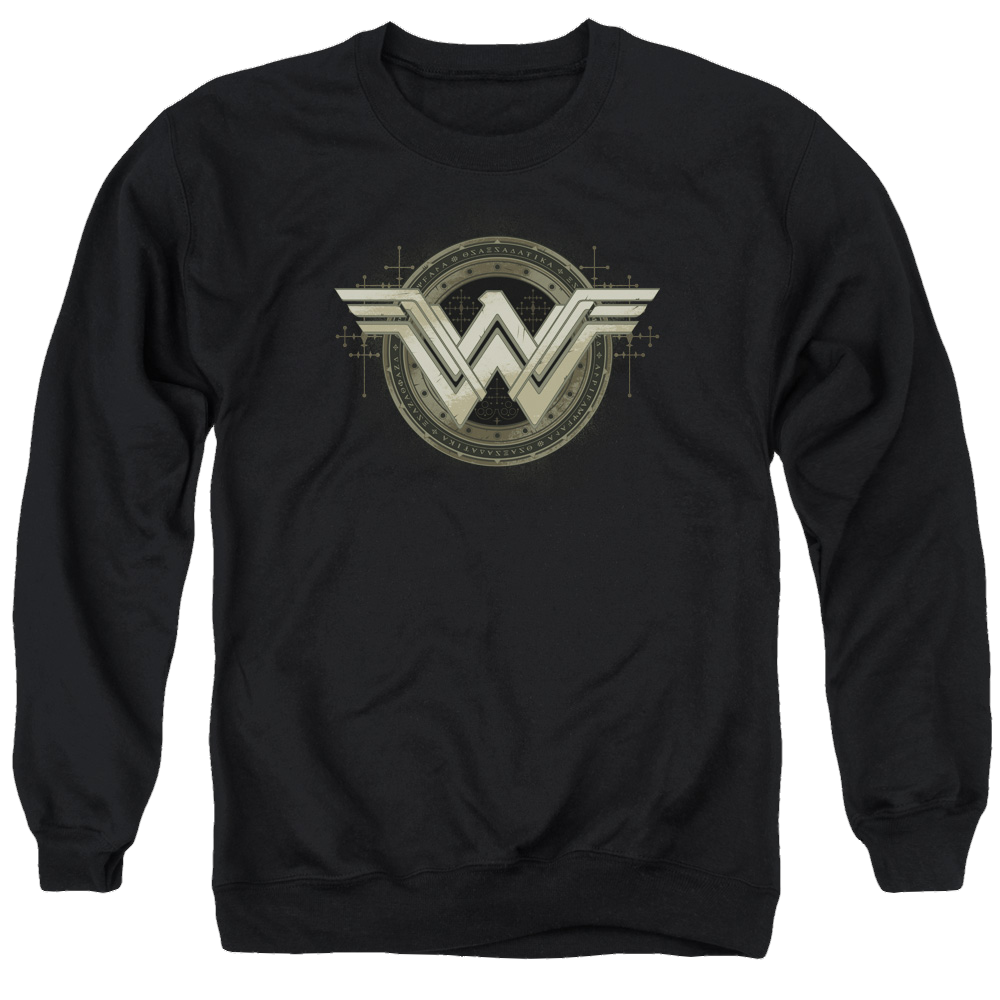 Batman v Superman Ancient Emblems - Men's Crewneck Sweatshirt Men's Crewneck Sweatshirt Batman   