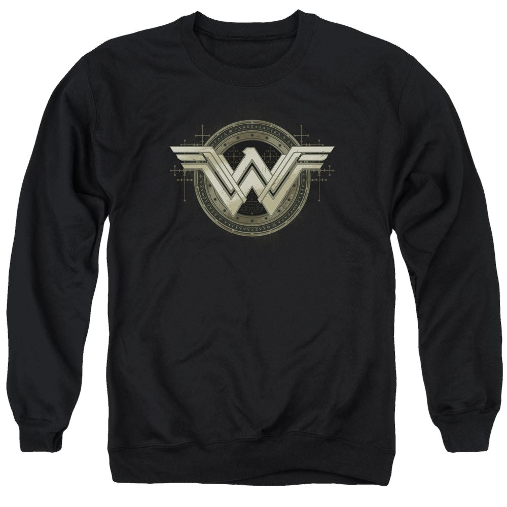 Batman v Superman Ancient Emblems - Men's Crewneck Sweatshirt Men's Crewneck Sweatshirt Batman   