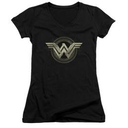 Batman v Superman Ancient Emblems - Juniors V-Neck T-Shirt Juniors V-Neck T-Shirt Batman   