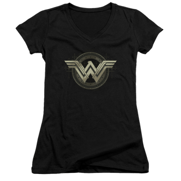Batman v Superman Ancient Emblems - Juniors V-Neck T-Shirt Juniors V-Neck T-Shirt Batman   