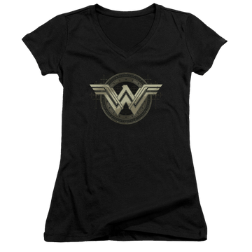 Batman v Superman Ancient Emblems - Juniors V-Neck T-Shirt Juniors V-Neck T-Shirt Batman   
