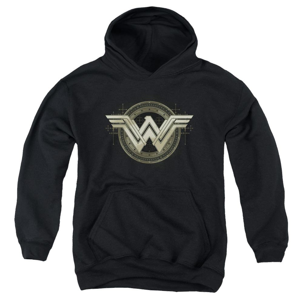Batman v Superman Ancient Emblems - Youth Hoodie Youth Hoodie (Ages 8-12) Batman   