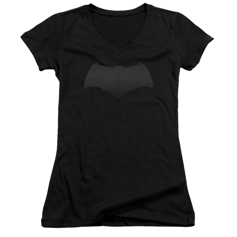 Batman v Superman Batman Logo - Juniors V-Neck T-Shirt Juniors V-Neck T-Shirt Batman   
