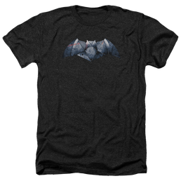 Batman v Superman Plated Bat Logo - Men's Heather T-Shirt Men's Heather T-Shirt Batman   