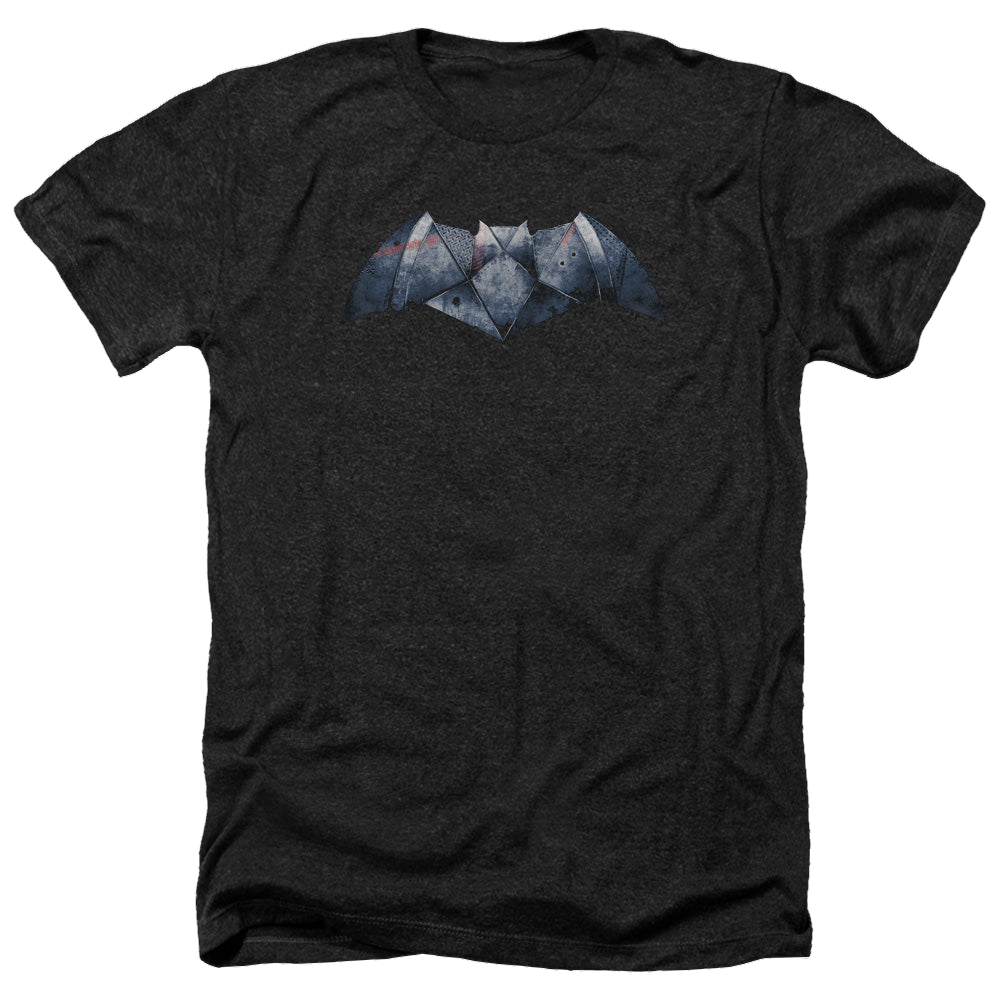 Batman v Superman Plated Bat Logo - Men's Heather T-Shirt Men's Heather T-Shirt Batman   