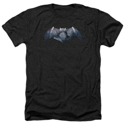 Batman v Superman Plated Bat Logo - Men's Heather T-Shirt Men's Heather T-Shirt Batman   