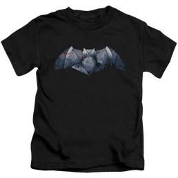 Batman v Superman Plated Bat Logo - Kid's T-Shirt Kid's T-Shirt (Ages 4-7) Batman   