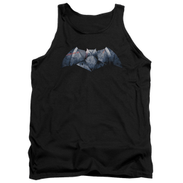 Batman v Superman Plated Bat Logo - Men's Tank Top Men's Tank Batman   
