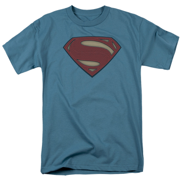Slate men's regular fit t-shirt with Batman v Superman Super Movie Logo graphic