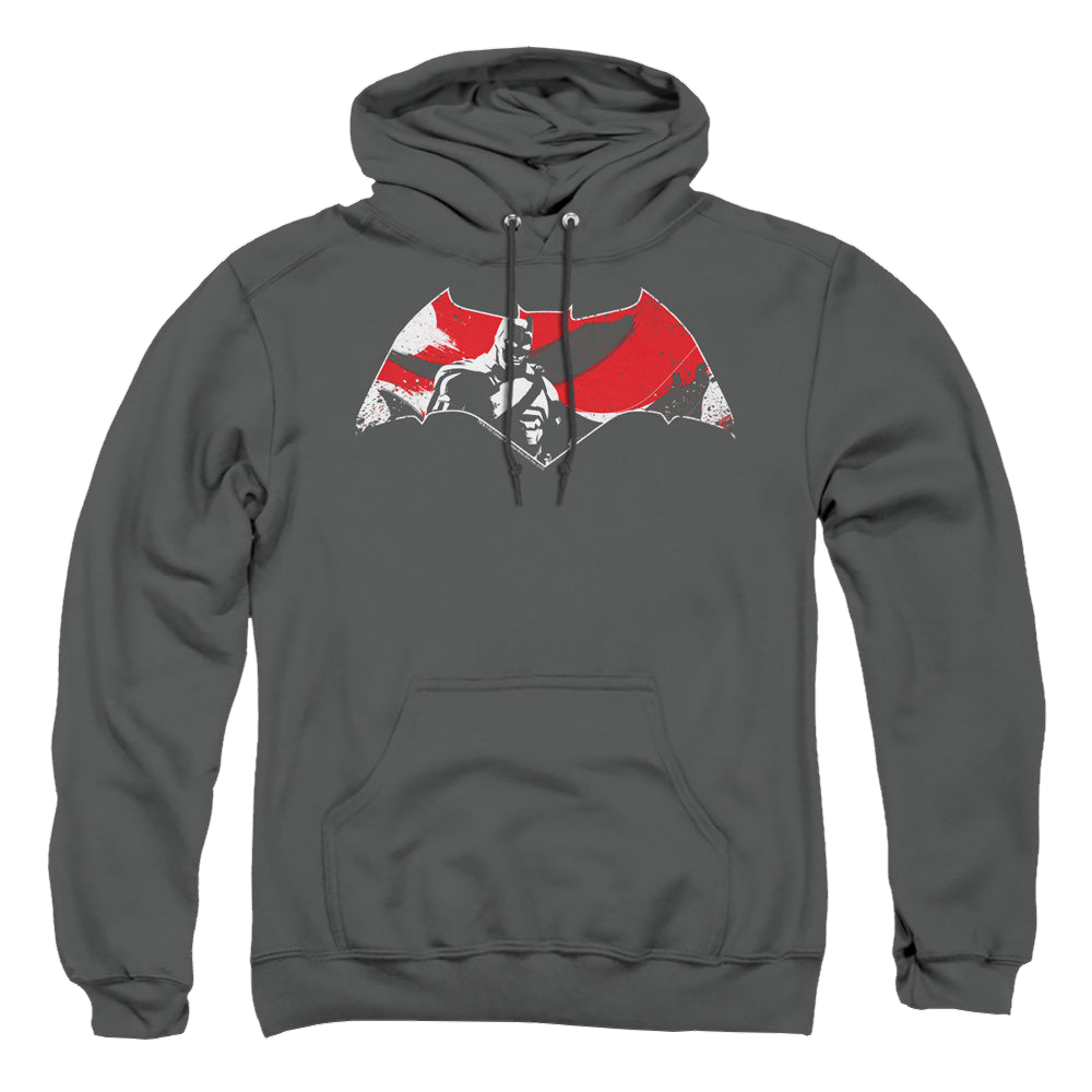 Batman v Superman Armor Splatter Logo - Pullover Hoodie Pullover Hoodie Batman   