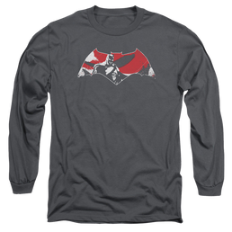 Batman v Superman Armor Splatter Logo - Men's Long Sleeve T-Shirt Men's Long Sleeve T-Shirt Batman   