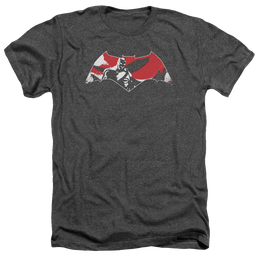 Batman v Superman Armor Splatter Logo - Men's Heather T-Shirt Men's Heather T-Shirt Batman   
