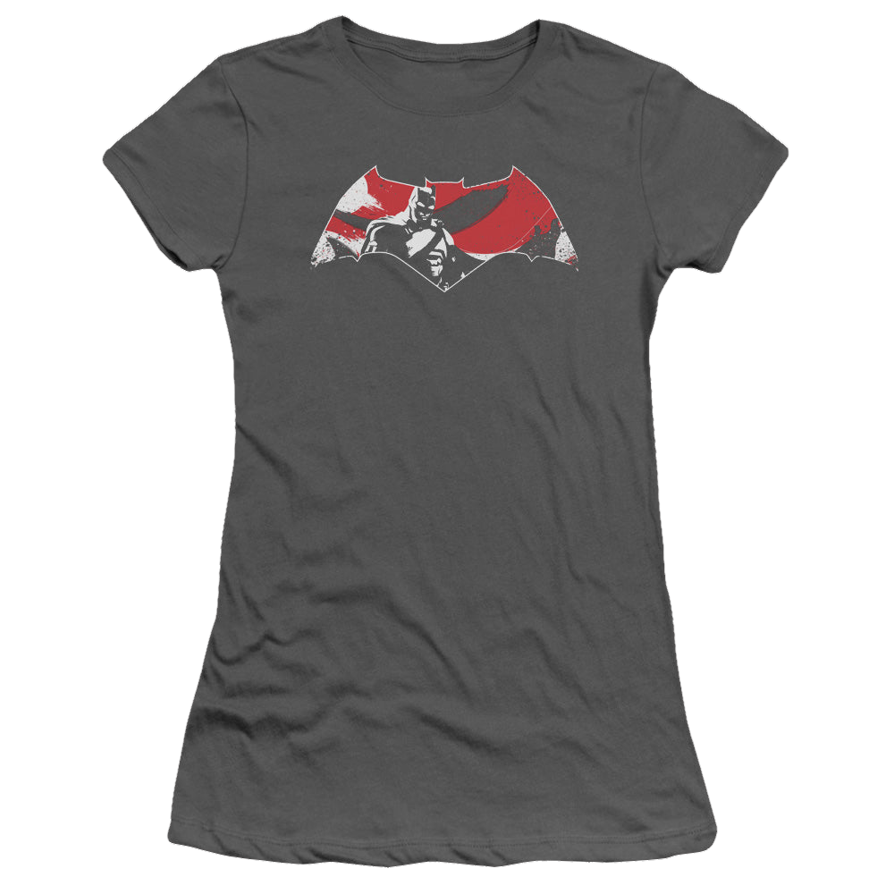 Batman v Superman Armor Splatter Logo - Juniors T-Shirt Juniors T-Shirt Batman   