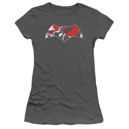 Batman v Superman Armor Splatter Logo - Juniors T-Shirt Juniors T-Shirt Batman   