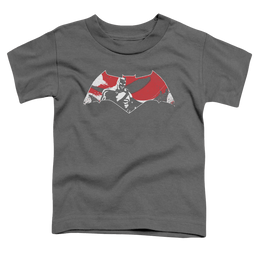 Batman v Superman Armor Splatter Logo - Kid's T-Shirt Kid's T-Shirt (Ages 4-7) Batman   