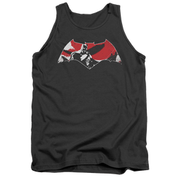 Batman v Superman Armor Splatter Logo - Men's Tank Top Men's Tank Batman   