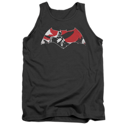Batman v Superman Armor Splatter Logo - Men's Tank Top Men's Tank Batman   