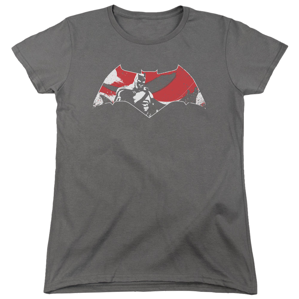 Batman v Superman Armor Splatter Logo - Women's T-Shirt Women's T-Shirt Batman   
