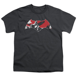 Batman v Superman Armor Splatter Logo - Youth T-Shirt Youth T-Shirt (Ages 8-12) Batman   