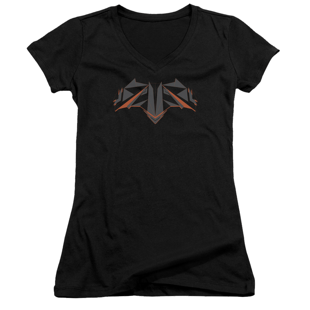 Batman v Superman Tech Bat Logo - Juniors V-Neck T-Shirt Juniors V-Neck T-Shirt Batman   