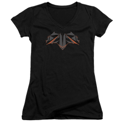 Batman v Superman Tech Bat Logo - Juniors V-Neck T-Shirt Juniors V-Neck T-Shirt Batman   
