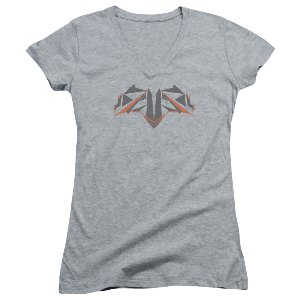 Batman v Superman Tech Bat Logo - Juniors V-Neck T-Shirt Juniors V-Neck T-Shirt Batman   