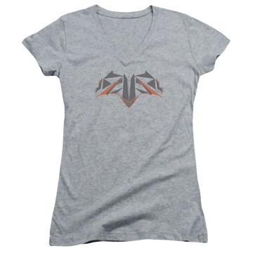 Batman v Superman Tech Bat Logo - Juniors V-Neck T-Shirt Juniors V-Neck T-Shirt Batman   