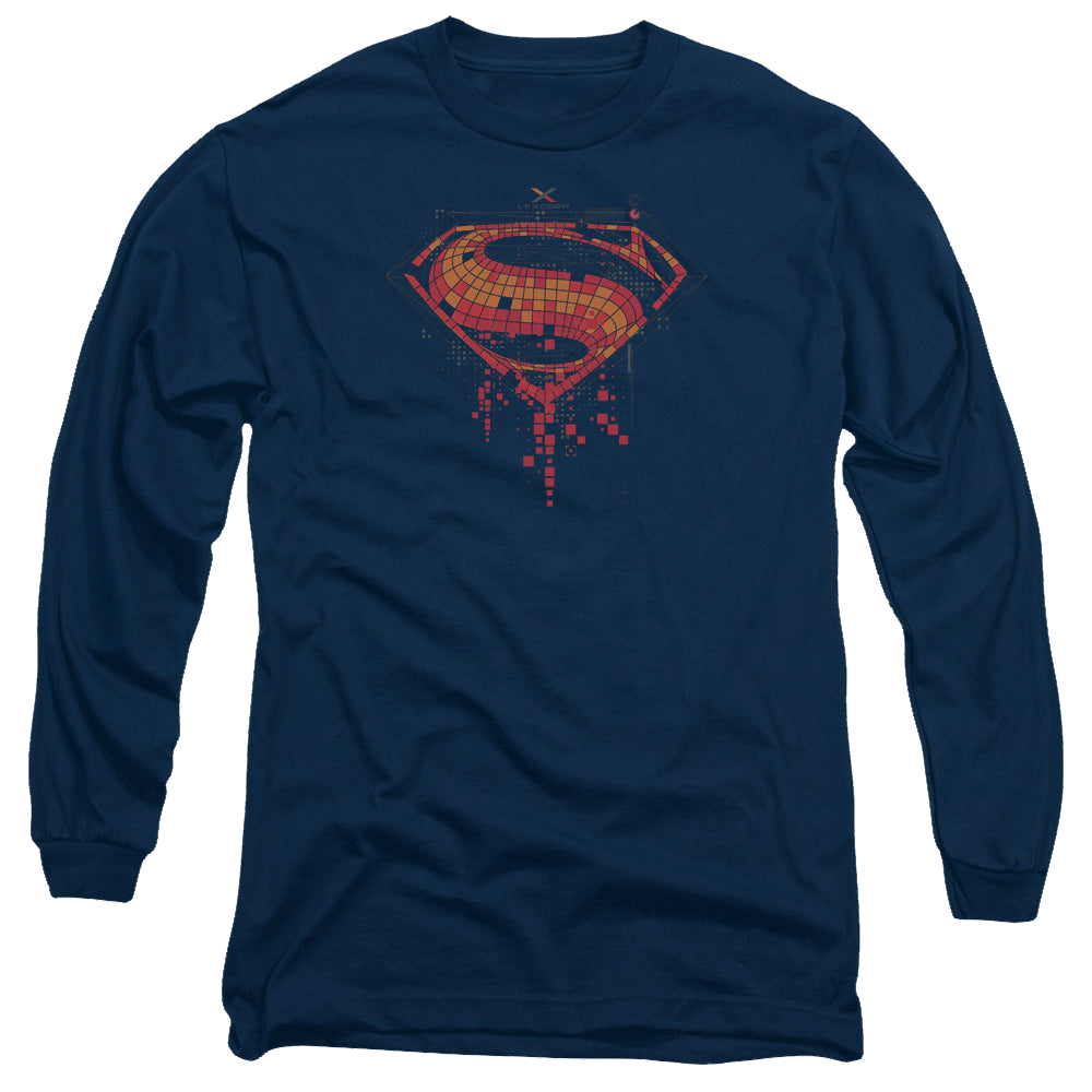 Batman v Superman Tech Super Logo - Men's Long Sleeve T-Shirt Men's Long Sleeve T-Shirt Batman   