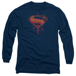 Batman v Superman Tech Super Logo - Men's Long Sleeve T-Shirt Men's Long Sleeve T-Shirt Batman   